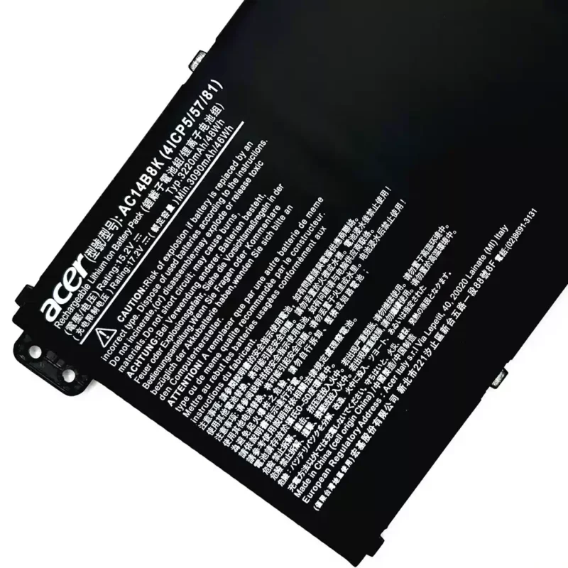 Manufacture and Wholesale Battery For Acer AC14B8K