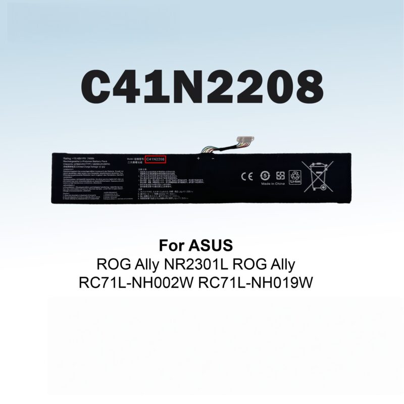 C41N2208 Laptop Battery Replacement for Asus RC71L PC71L NR2301L Gaming Handheld Series